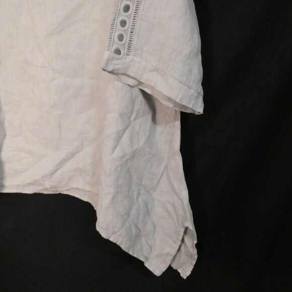 VALENTINA NALDI | 2X | Asymmetrical Tunic Top | Linen | Made In Italy | NWT - Picture 12 of 16